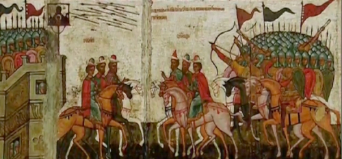 Icône de la victoire de Novgorod sur André Ier Bogolioubski, 12e siècle