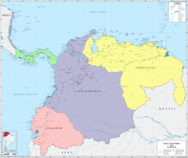 La República de Colombia en 1822 (wikipedia)