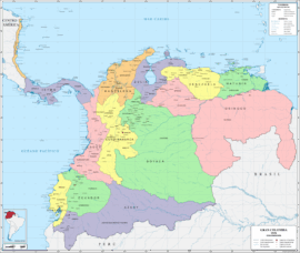 La República de Colombia en 1826 (wikipedia)