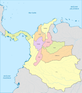 Les Estados Unidos de Colombia en 1886 (wikipedia)