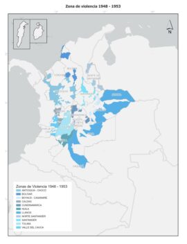 Les « zones de violence » établies par la Commission vérité en Colombie