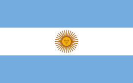 Le premier drapeau officiel des provinces unies du Río de la Plata, à partir de 1818