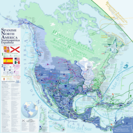 L’Amérique centrale tout au sud de la Vice-royauté de Nouvelle Espagne, avec juste en-dessous la Vice-royauté de Nouvelle Grenade (wikipedia)