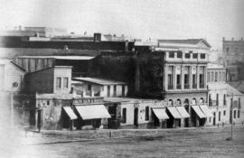 La promenade de Juillet (qui donne donc sur la mer) à Buenos Aires vers 1867