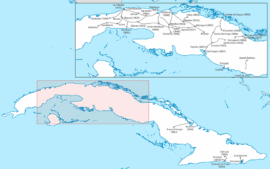 Développement du chemin de fer à Cuba, directement en liaison avec la production de sucre