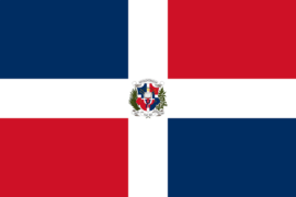 Le drapeau de la République dominicaine
