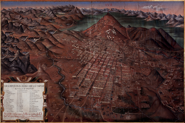 Description du Cerro Rico et de la ville impériale de Potosí, Gaspar Miguel de Berrío, 1758