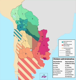 La la Vice-royauté du Río de la Plata (wikipedia)