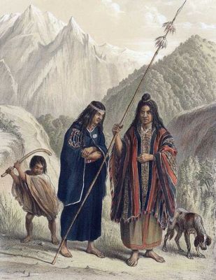 Une famille mapuche, 1848, par l’explorateur français Claude Gay, premier directeur du Musée national d’histoire naturelle du Chili
