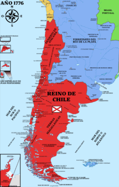 Le royaume du Chili en 1776 (wikipedia)