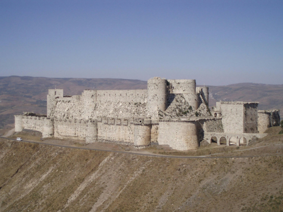 La fameuse forteresse dénommée « krak des Chevaliers »