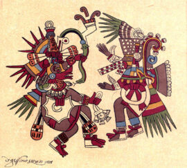 Tezcatlipoca et Quetzalcoatl