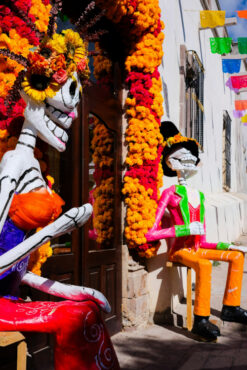 Figures du Dia de los Muertos à Real de Catorce