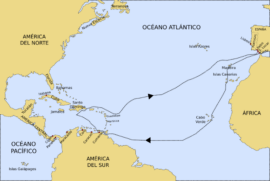 Le troisième voyage de Christophe Colomb (wikipedia)