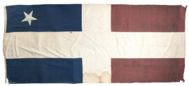 Drapeau employé lors du Grito de Lares , au musée de l’armée espagnole