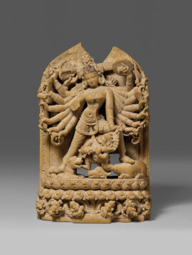La déesse Durga de l’hindouisme, statue du 12e siècle
