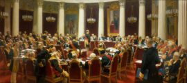 Session protocolaire du Conseil d’État pour marquer son centenaire le 7 mai 1901