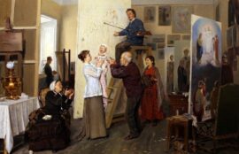 Vladimir Makovski, La famille du peintre, 1893