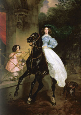 La cavalière (avec Amazilia et sa soeur Giovannina)
