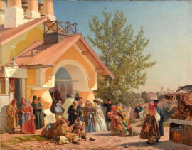 La Sortie d’une église de province