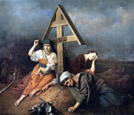 La Scène sur la tombe