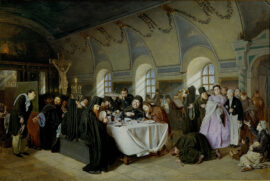 Repas au monastère