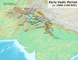 Les tribus et les cours d’eau mentionnés dans le Rig-Véda (wikipédia)