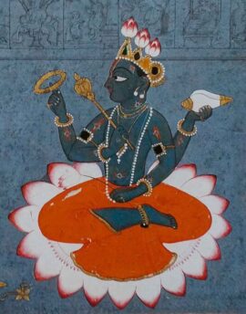 Vishnou, vers 1730 Kṛṣṇa en est un avatar, une incarnation