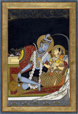 Shiva et Pārvatī, vers 1800