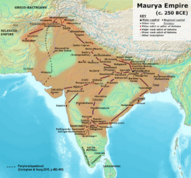 L’empire Maurya à son apogée
