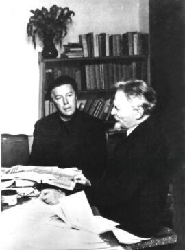 Léon Trotsky et André Breton au Mexique en 1938
