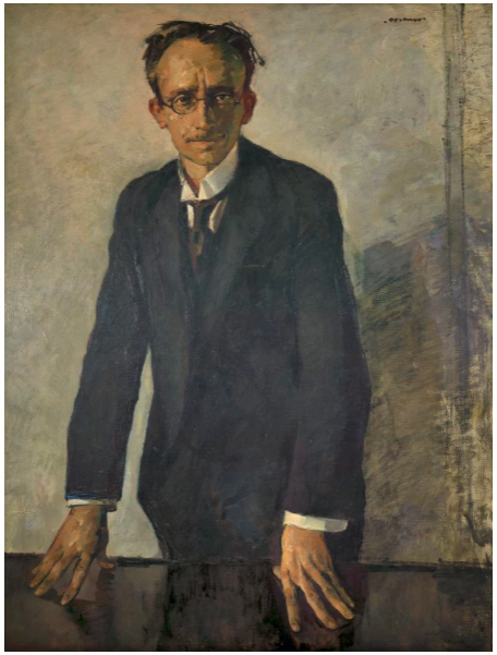 L'homme d'état, Camille Huysmans, par le peintre belge flamand, Isidoor Opsomer