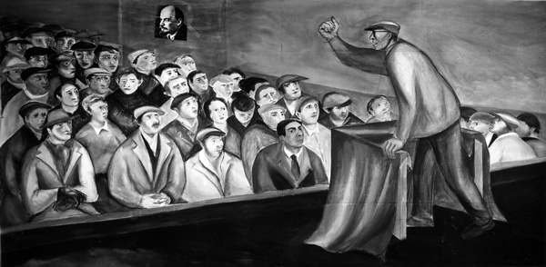 Le premier Congrès. E. Dubrunfaut (série de peintures pour les 20 ans du PCB)