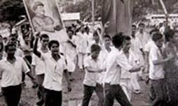 Manifestation maoïste en Inde - 1967