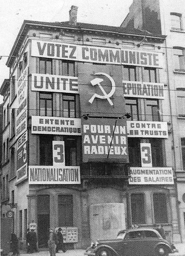 Siège du Parti Communiste de Belgique en 1946