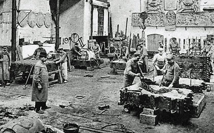 Atelier de moulage des bronzes de la Compagnie des bronzes - Molenbeek