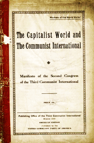 Edition américaine éditée par la section américaine du Manifeste du second congrès
