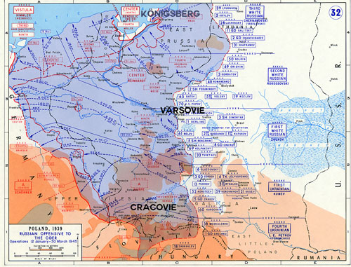 L’offensive soviétique de janvier à mars 1945