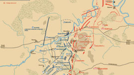 Plan de la bataille de Borodino, en septembre 1812