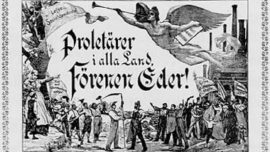 Prolétaires de tous les pays, unissez-vous ! Version suédoise de la gravure d’Otto Marcus, en 1900