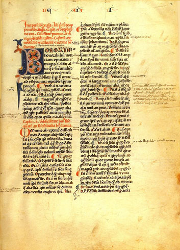 Version latine du Traité de l’âme d’Aristote, début du 14e siècle