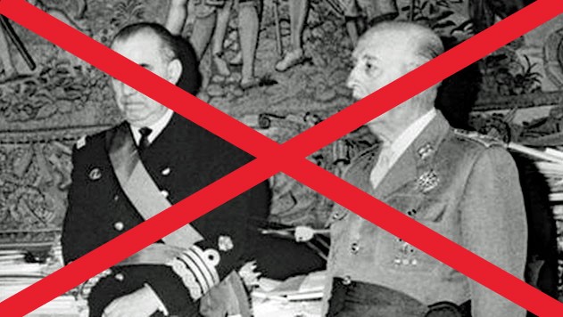 Les fascistes Luis Carrero Blanco et Francisco Franco Bahamonde