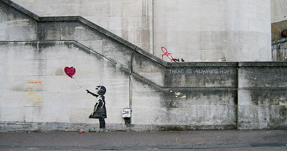 Banksy, Girl with Balloon or There is Always Hope, wikipédia