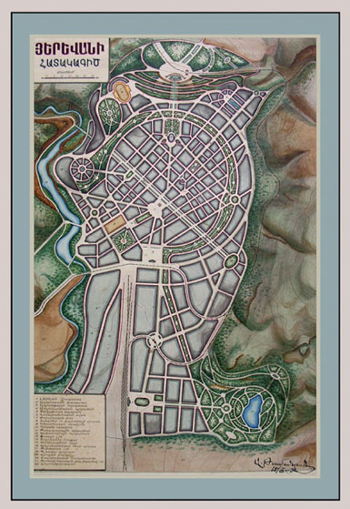 Plan d’Alexandre Tamanian pour Erevan, 1932