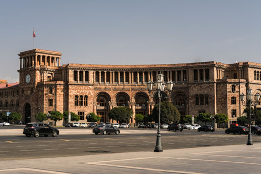 Le Palais du gouvernement de l’Arménie soviétique