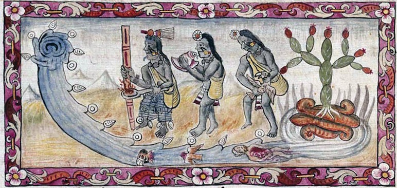 Sacrifice aztèque d’enfants contre les inondations