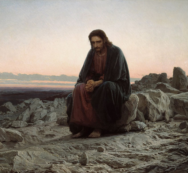 Ivan Kramskoï, Le Christ dans le désert, 1872