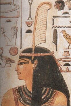 La déesse égyptienne Maât avec sa plume