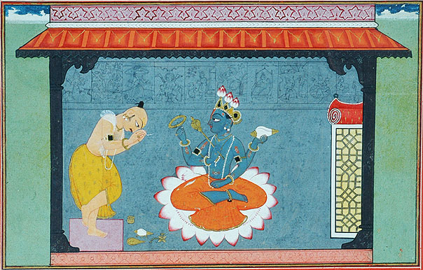 Le poète Jayadeva et Vishnou, 1730