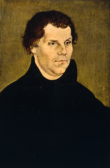 Martin Luther (1483-1546), huile sur toile de Lucas Cranach l’Ancien, 1528